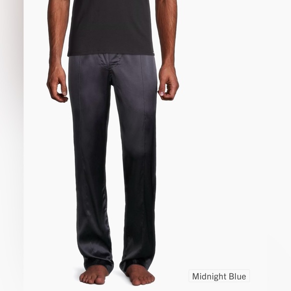 Tom Ford Silk Pyjama Pant In Midnight Blue - Picture 2 of 9